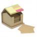 Casa de cartão com 300 coloridas notas adesivas - Recyclopad