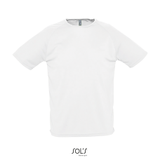 T-shirt com Manga Raglã - Sol's Sporty Branco