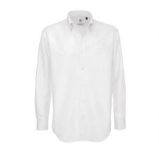 Camisa Manga Comprida B&C Oxford Homem - 70% Algodão escovado / 30% Poliéster
